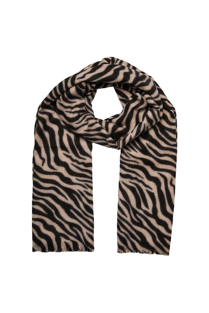Pieces Norna Long Scarf White OS