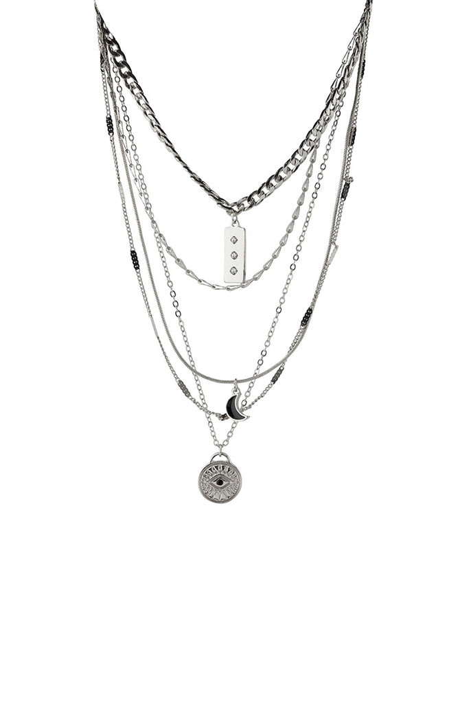 Pieces Nilla Combi Necklace Silver OS