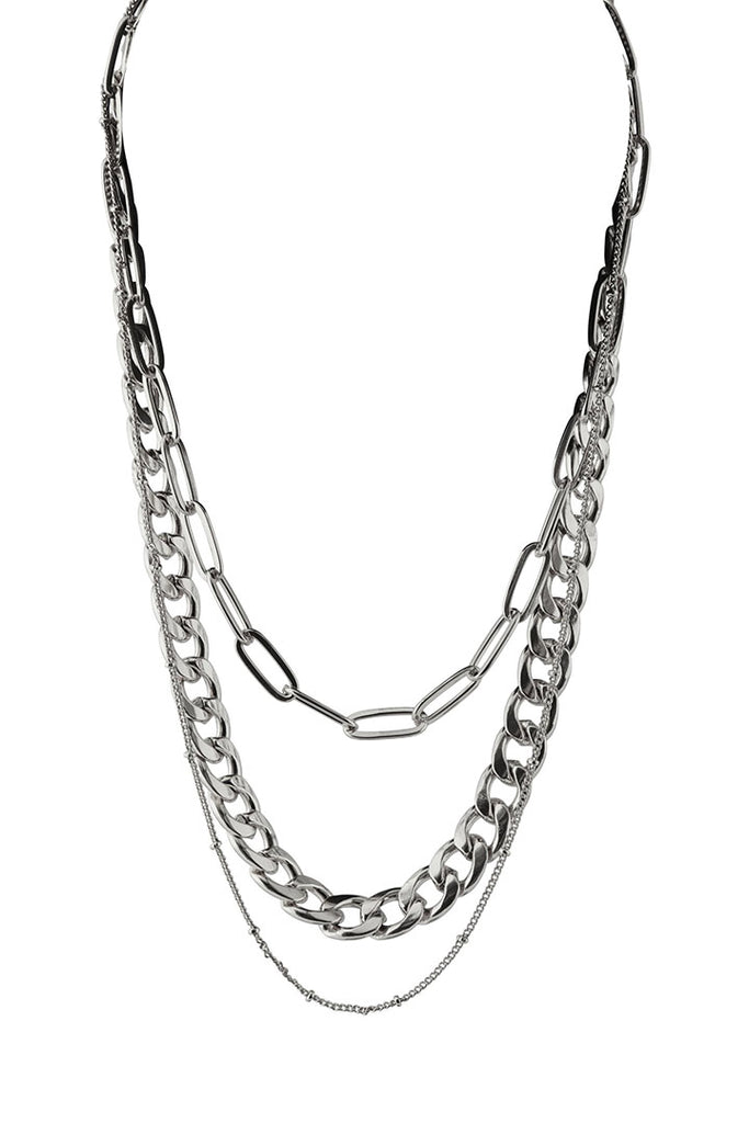 Pieces Nikota Combi Necklace Silver OS