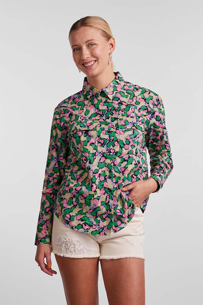 Pieces Krissie Shirt Green