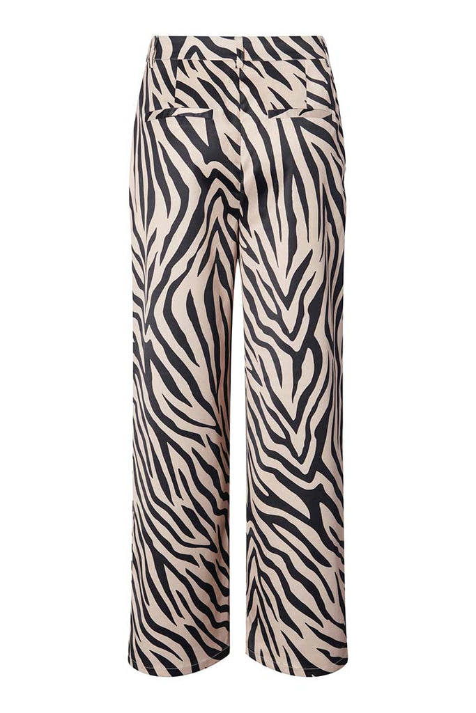 Pieces Zebrane Wide Satin Trousers