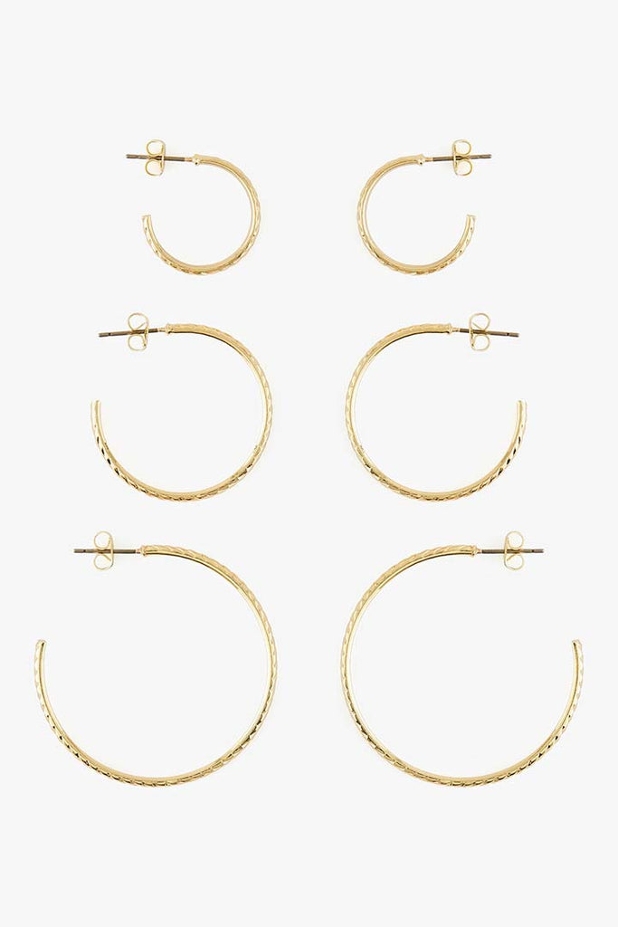 Pieces Viomma Hoop Earrings gold OS