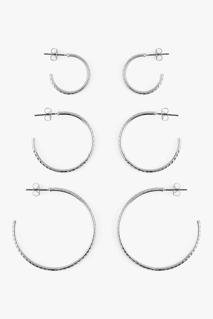Pieces Viomma Hoop Earrings silver OS