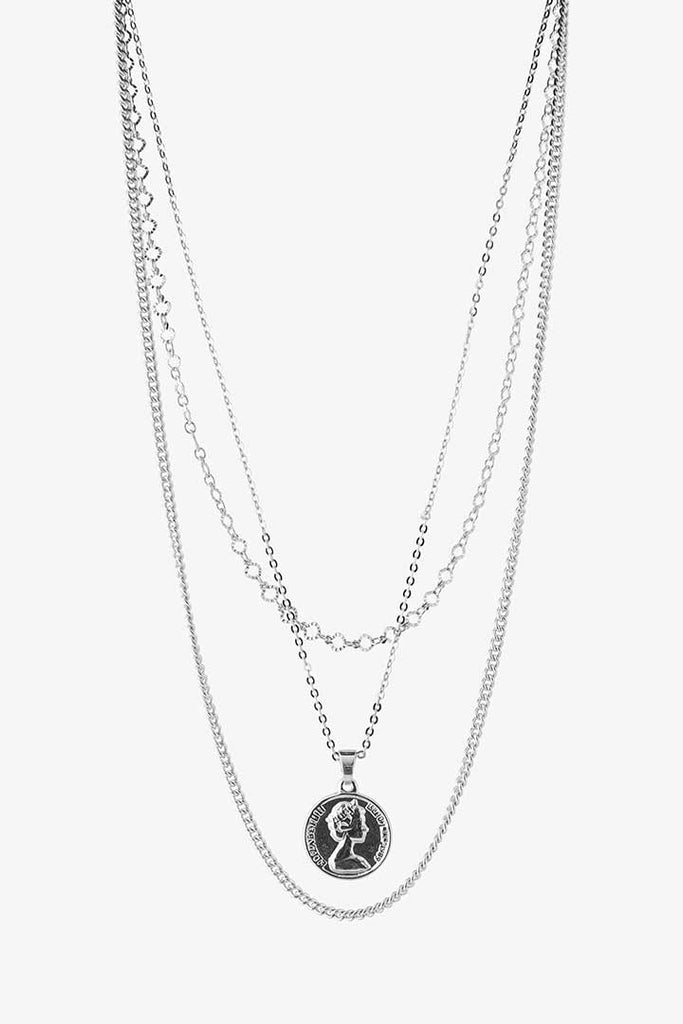 Pieces Sansi Combi Necklace silver OS
