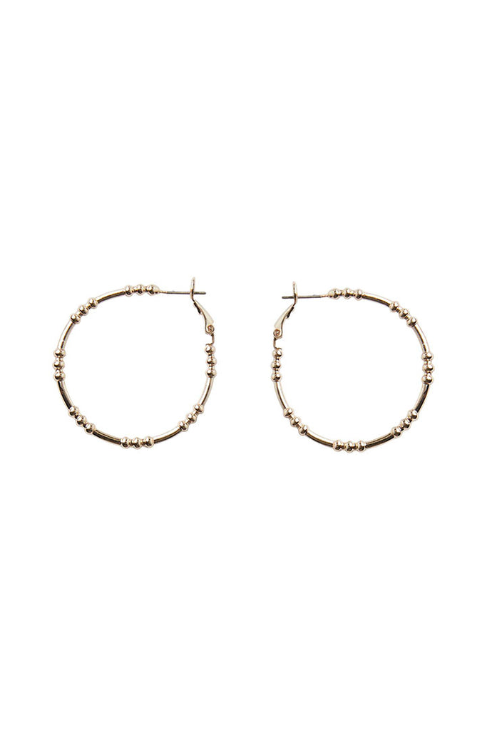 Pieces Bivi Hoop Earrings Gold OS
