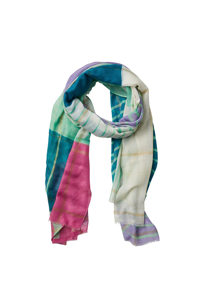 Pieces Basselo Long Scarf with Lurex Multi OS