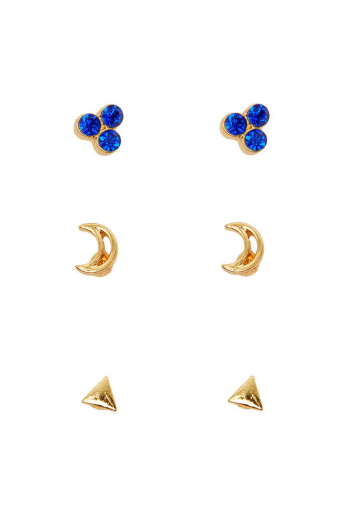 Pieces Signe 3-Pack Earrings Gold OS
