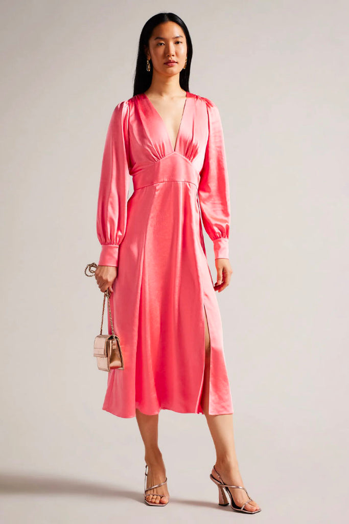 Ted Baker Clothing Daniia Waisted Midi Dress Pink