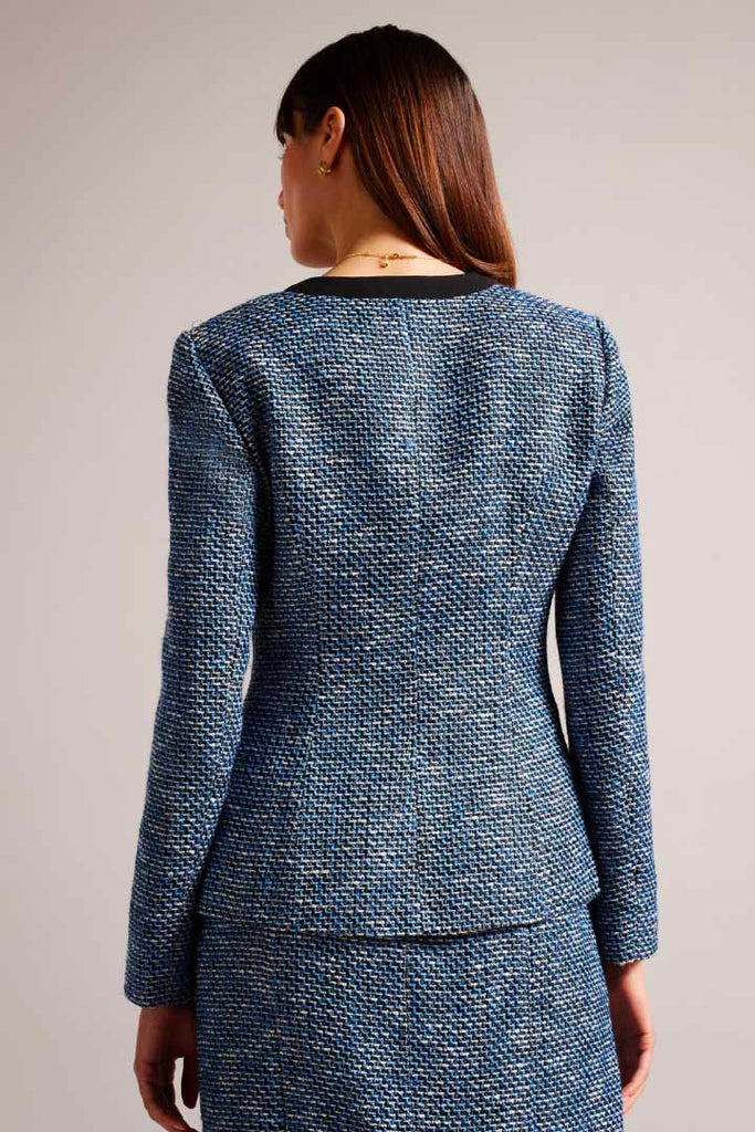 Ted Baker Clothing Diniia V-Neck Boucle Jacket