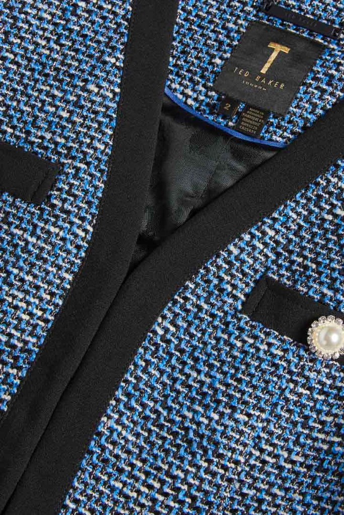 Ted Baker Clothing Diniia V-Neck Boucle Jacket