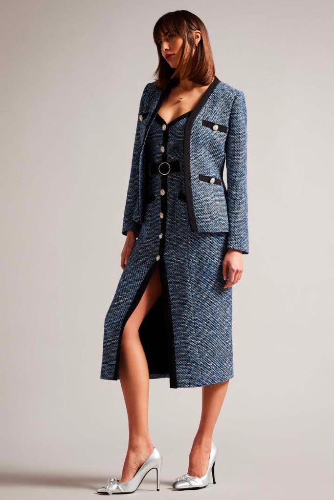 Ted Baker Clothing Diniia V-Neck Boucle Jacket