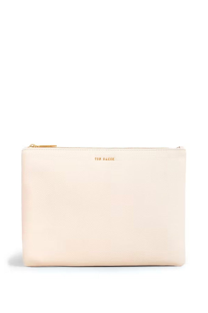 Ted Baker Accessories Edamie Large Leather Pouch Cream OS