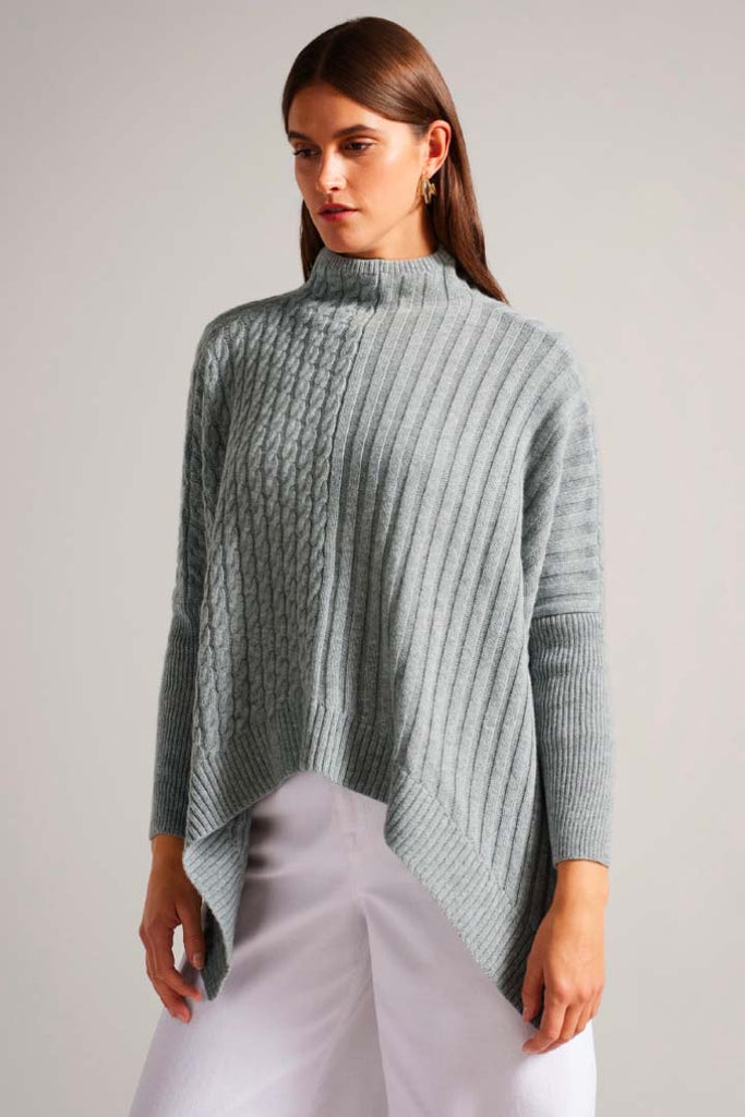 Ted Baker Clothing Joilla Funnel Neck Cape Grey
