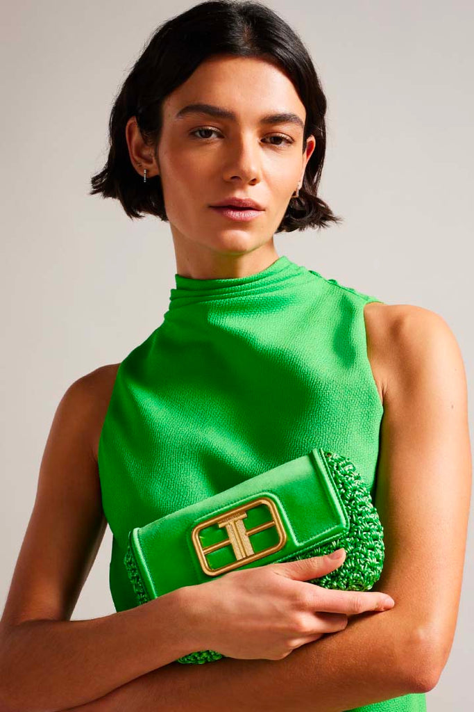 Ted Baker Accessories Tikyra Satin Crochet Cross Body Bag