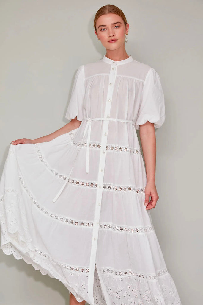 Jovanna Vera Dress White