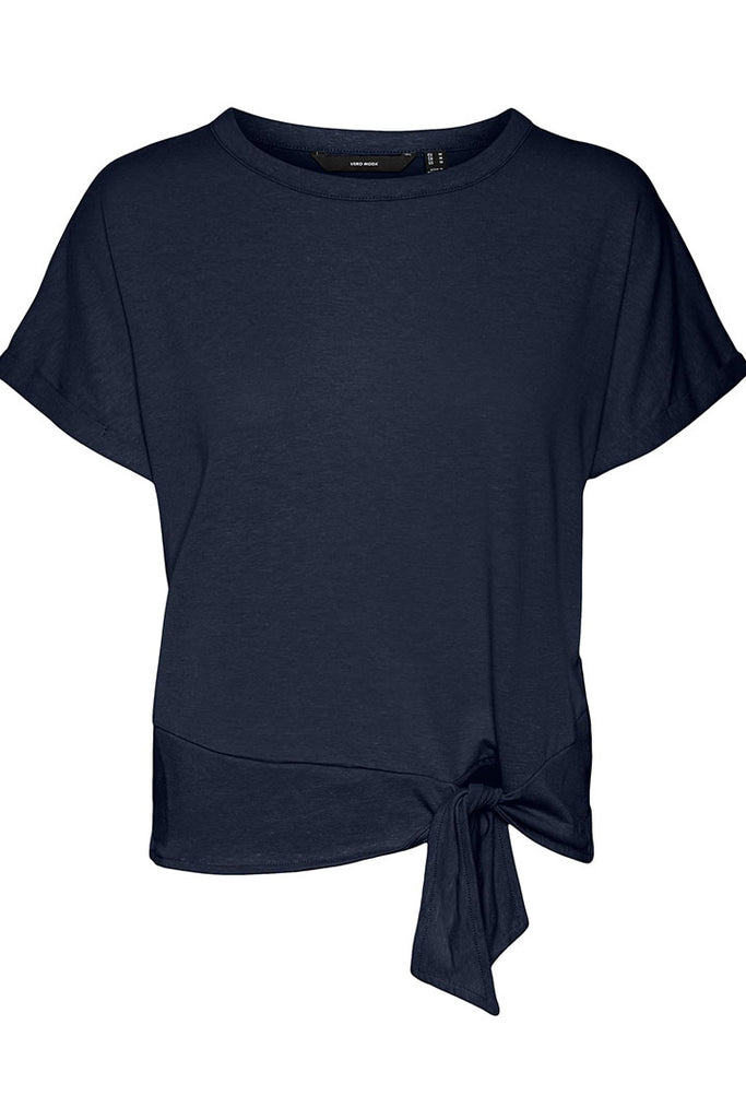 Vero Moda Marijune Knot Top Navy
