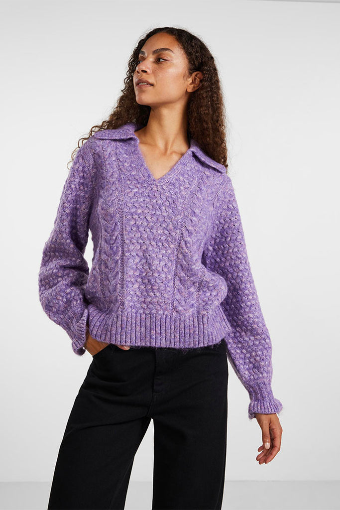 YAS Cros Knit Jumper